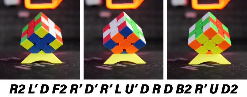 Rubikova kostka triky - kříž (rubiks cube pattern cross)